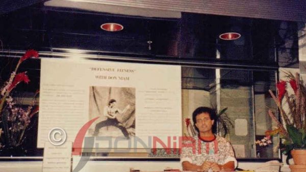 don niam at front desk of beverly hills health club